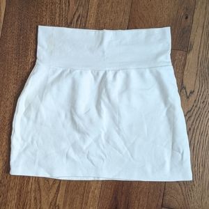 American Apparel Classic Bodyvon Skirt White